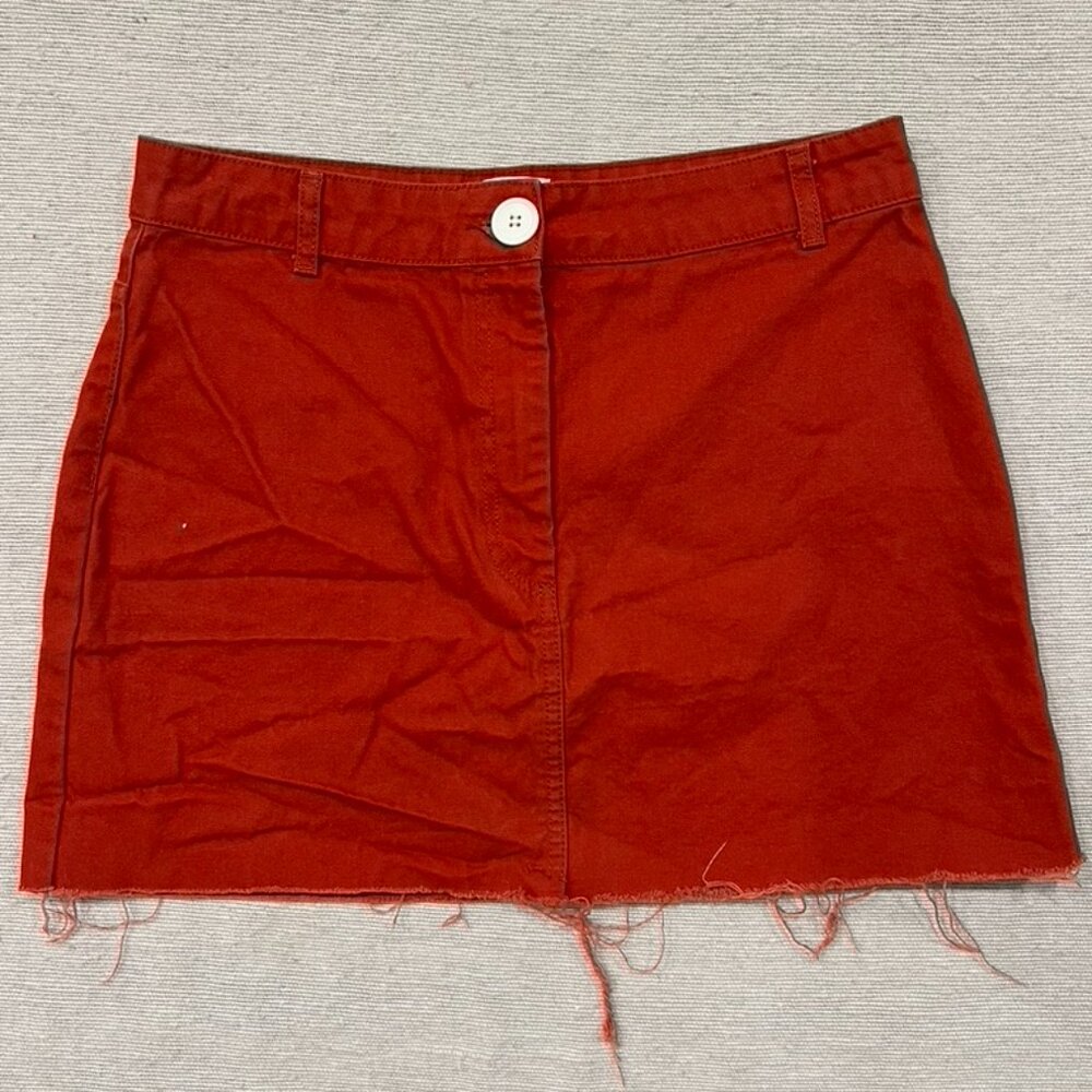 BDG Urban Outfitters Blood Orange Denim Mini Skirt, Women's Size‎ Large